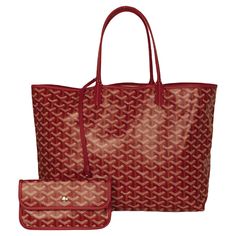 GOYARD SAINT LOUIS PM TOILE GOYARDINE Red