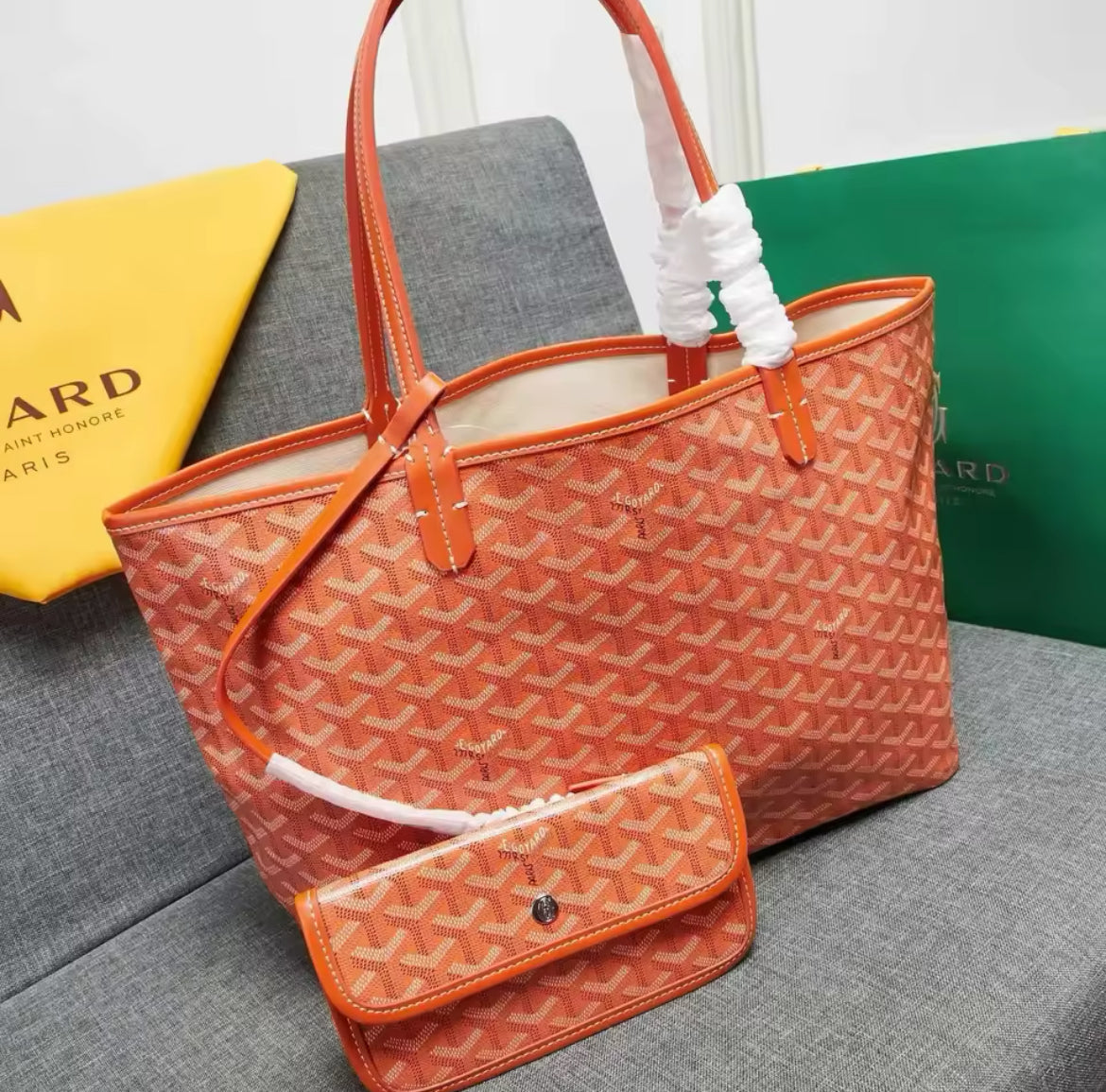 GOYARD SAINT LOUIS PM TOILE GOYARDINE Orange